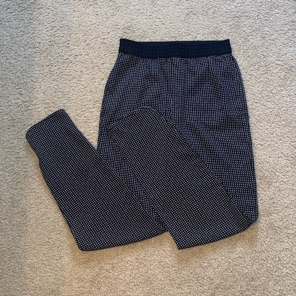 H&M Navy Printed Pants